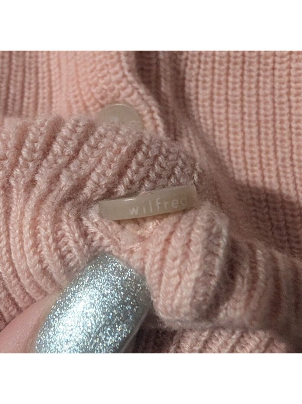 Aritzia Wilfred | Nextdoor Sweater Merino Wool Cotton Cardigan - 2XS - Picture 8 of 10